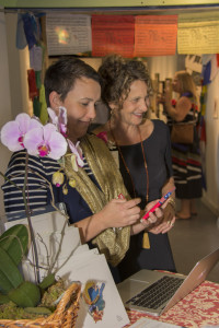 Agata, one of our incredible board member, helps me greet our guests.