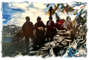 Hope filled pilgrims on their way to the sacred Mt. Kailash in Western Tiber.
