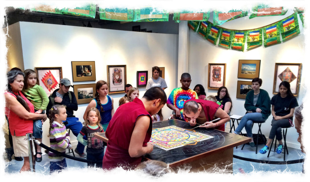 Monks continue to create mandala