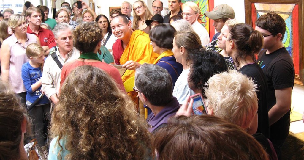 Closing ceremony for our community sand mandala.