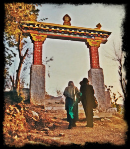 The entrance into a new inspiration - a Tibetan Monestary
