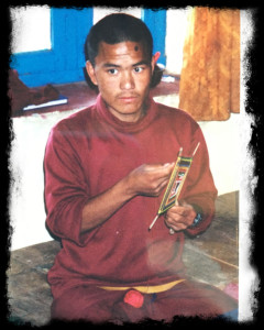 Yarn mandalas were woven .