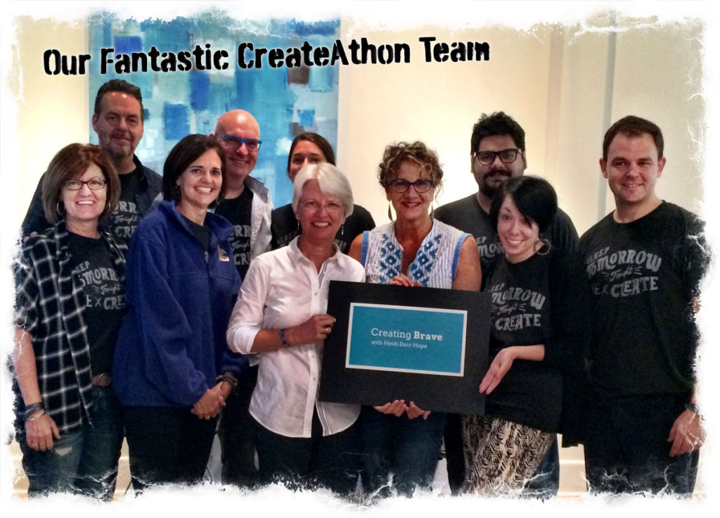 Michelle Baker, our board chair, and I are with our fantastically creative team - Will Weatherly - George Fulton - Jillian Owens - Taylor Craig - Cathy Monetti - Tim Floyd - Umair Khan - Teresa Coles