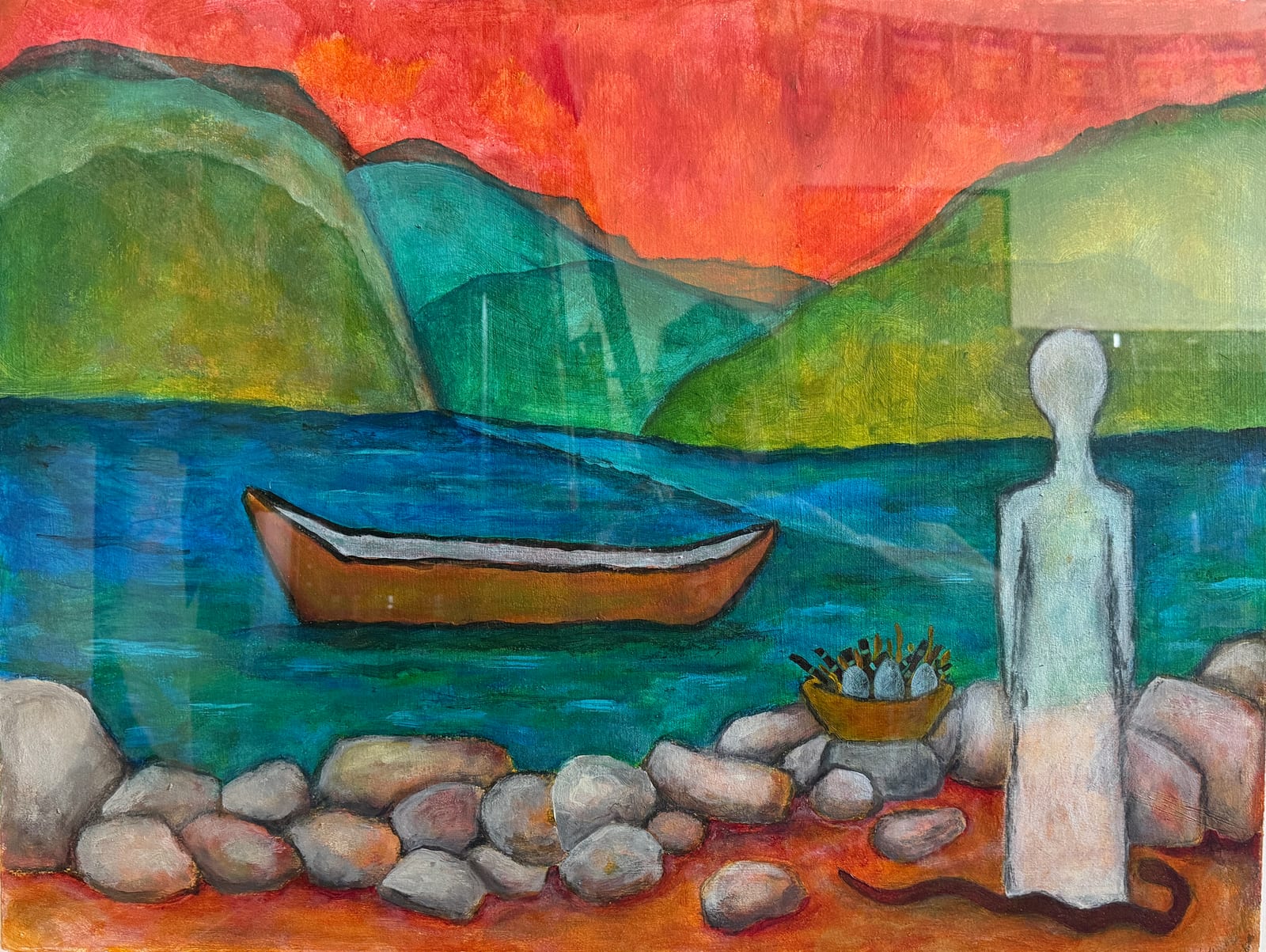 Daring Bravely: Abiding Faith — Acrylic on Paper