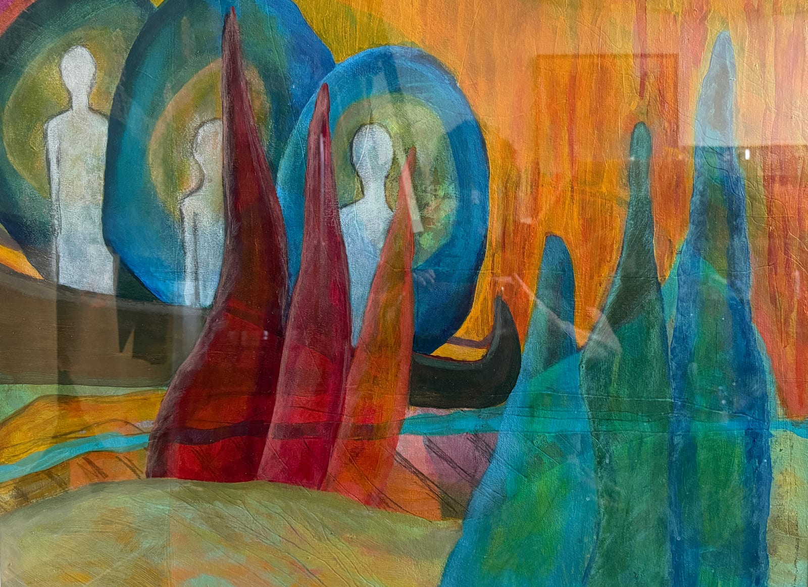 Daring Bravely: Alone Together — Acrylic on Paper