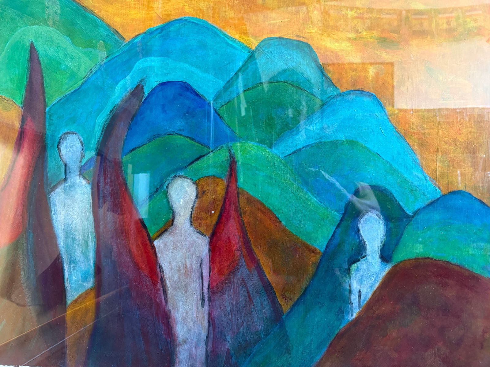 Daring Bravely: Yearning — Acrylic on Paper