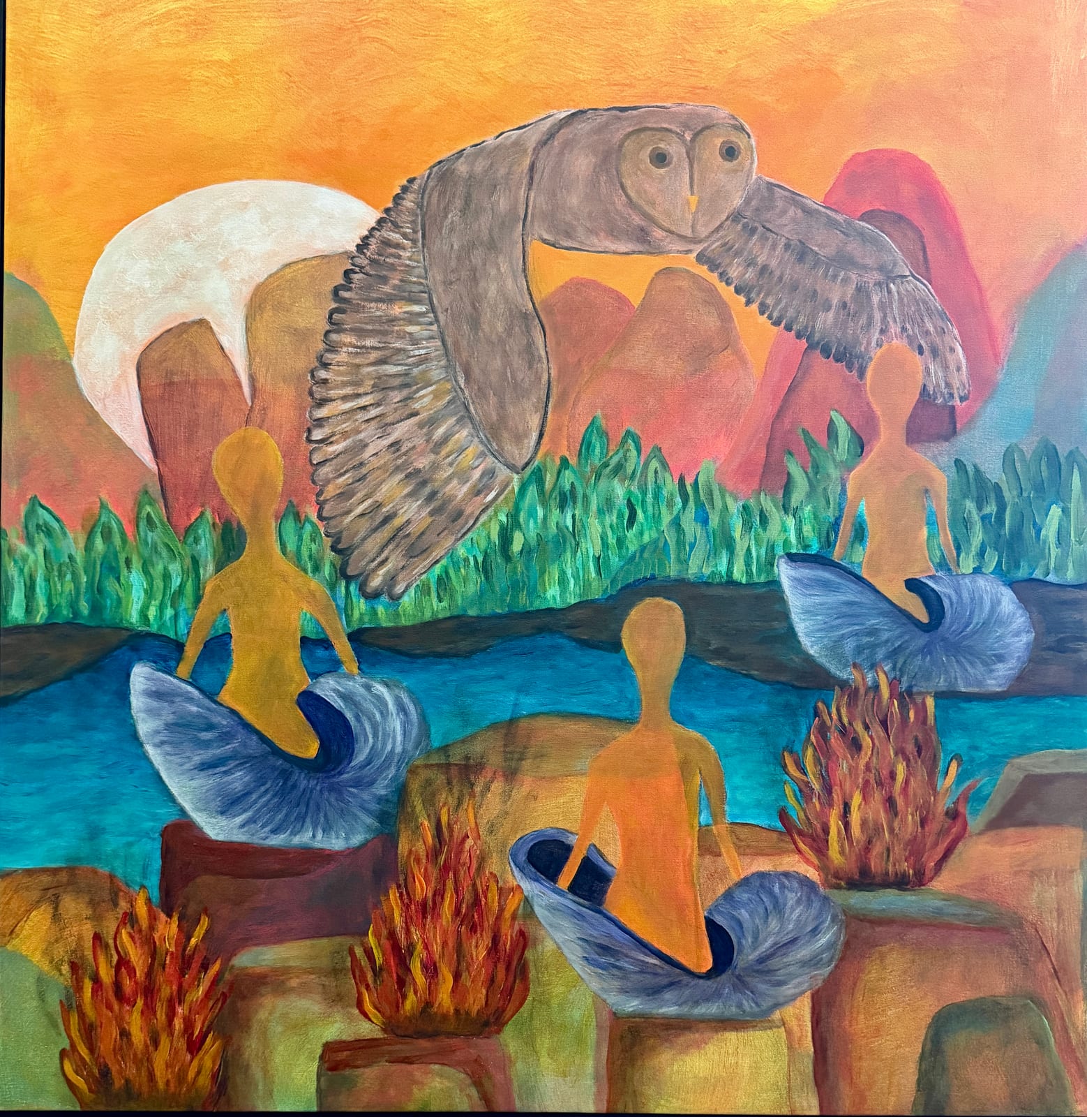 Daring Bravely — Acrylic on Canvas