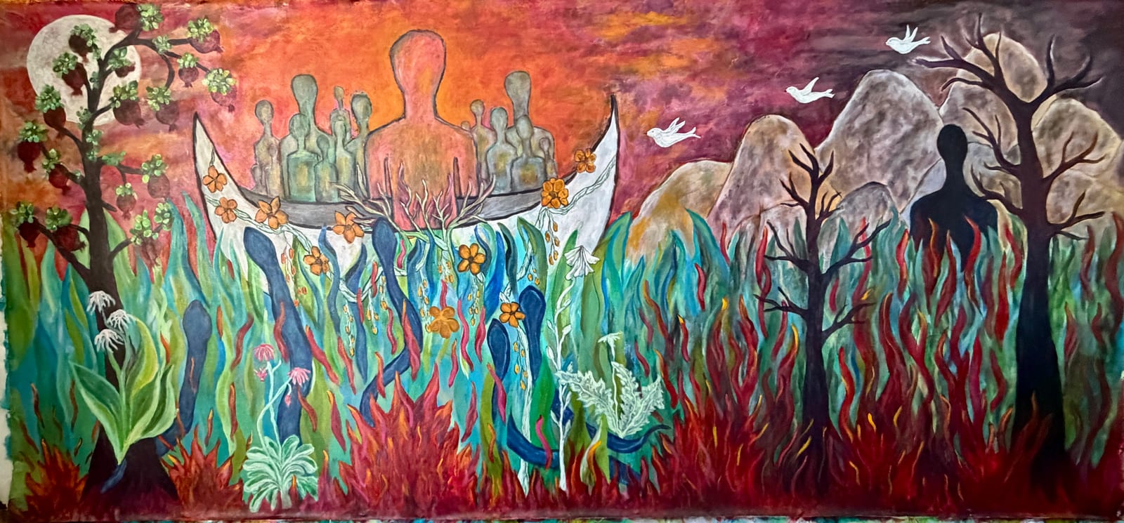 Finding My Way Home — Acrylic on Paper