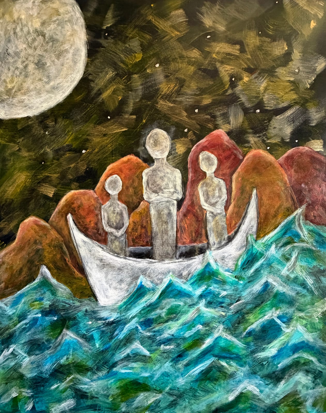 Listening to Silence — Acrylic on Canvas