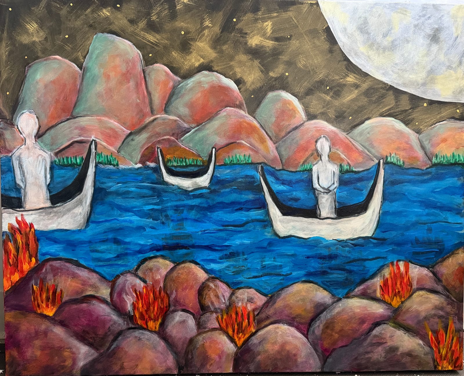 The Gravity of Questioning — Acrylic on Canvas
